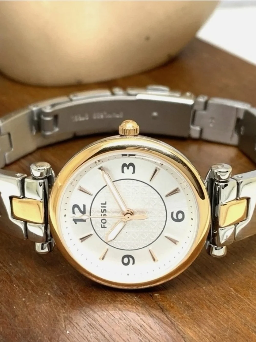 Fossil Women's Two-Tone Silver & Gold Bracelet Watch